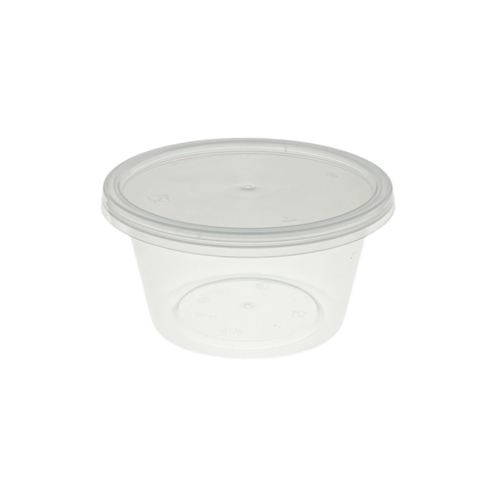 4oz Plastic Food Containers With Lids - Pack of 1000