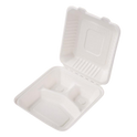 9 Inch Bagasse Large Meal Box - Pack of 200