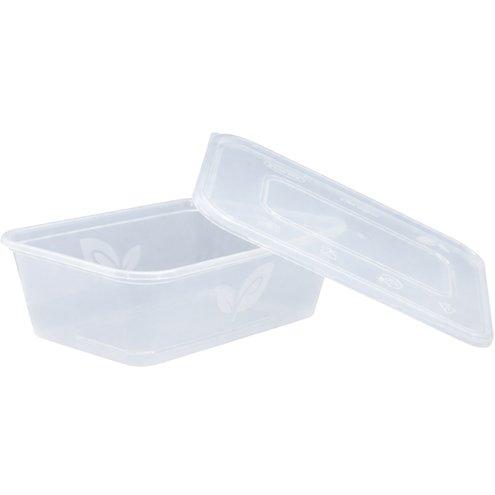 650ml Plastic Food Containers with Lids - Pack of 250